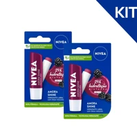 Imagem da promoção KIT NIVEA Protetor Labial Amora Shine 4,8g - 2 unidades