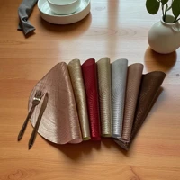 Imagem da promoção Kit 4 ou 6 ou 12 jogo americano Tapete De Mesa Posta Redondo Design Elegante Impermeável