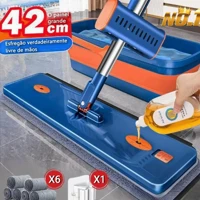 Imagem da promoção KIT 9 Conjunto De Esfregão E Balde Dobrável De Microfibra Com Raspador De Desaguamento -S10