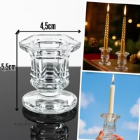 Imagem da promoção Kit 10 Porta Vela Castiçal De Vidro Resistente Decoração Festas Eventos
