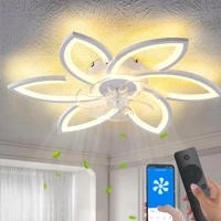 Imagem da promoção Ventilador de Teto 6 Pás Retráteis Ultra Silencioso LED Multicolor Moderno com Controle - Bivolt
