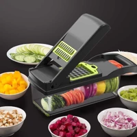 Imagem da promoção Profissional Multiuso Cozinha Slicer Aço Inox 14 em 1 Fatiador