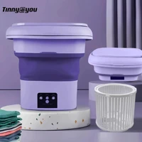 Imagem da promoção Mini máquina de lavar roupa dobrável portátil moderna automática roupa viagem bivolt TINNY YOU