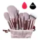 Pincel Maquiagem Kit 13 Peças Profissional Com Estojo em oferta