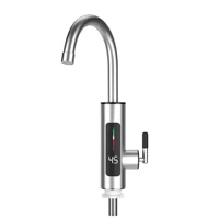 Imagem da promoção Torneira Elétrica Para Cozinha Banheiro Com Visor de Temperatura Regulagem e Giratória 360° Aço Ino