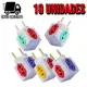 Adaptador de Tomada Cubo Colorido 4 Entradas Bivolt Universal 10A e 20A em oferta