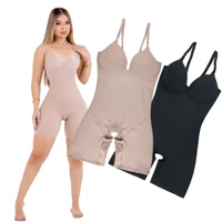 Imagem da promoção Macaquinho Modelador Plus Size Compressão Em Cetinete Bori Cintas Redução De Medidas