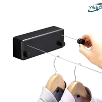 Imagem da promoção Varal Retrátil Parede Automático 2 Cordas Apartamento Cor Preto/Branco/Dourado 40kg para