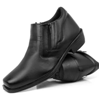 Imagem da promoção Bota Masculina Social Confortável Zíper Cano Baixo Moderna