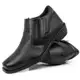 Bota Masculina Social Confortável Zíper Cano Baixo Moderna em oferta