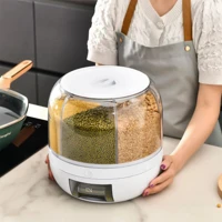Imagem da promoção DISPENSER DE ALIMENTOS GIRATORIO 6 DIVISOES - BRANCO