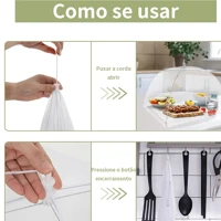 Imagem da promoção Protetores Tela Mosquiteiro Alimentos Fruta E Bolo Protetor para Alimentos Tela Protetora Tampa Prot