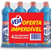 Imagem da promoção Kit com 4 Limpadores Veja Gold 500ml (cada)