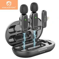 Imagem da promoção H'maston Microfone MK07/08 Sem Fio Duplo Lapela Vlog Tipo C Direct Selling Microfone de Lapela
