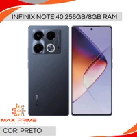 Imagem da promoção Infinix Note 40 5G, Câmera 108MP, 256GB e 8GB RAM, Bateria 5000 mAh, Processador Dimensity 7020 5G