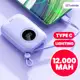 Carrega super rápido power bank de 12.000 mAh com USB universal?, compacto, portátil e com exibidor em oferta