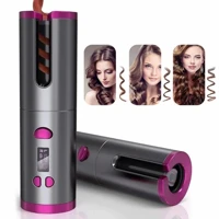 Imagem da promoção Modelador de cabelo automático sem fio com bateria recarregável de cerâmica embutida marisa