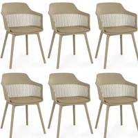 Imagem da promoção Kit 6 Cadeiras de Jantar Estofada Marcela