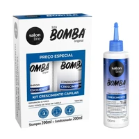 Imagem da promoção Kit shampoo e COndicionador 200ml + Tônico noturno SOS Bomba Crescimento