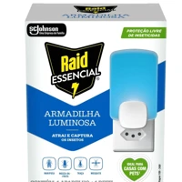 Imagem da promoção Kit Armadilha Luminosa + Refil Raid Essencial