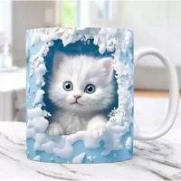 Imagem da promoção Caneca Gatinho personalizada impressão realista / caneca ceramica/ caneca estilo 3d Gatinho