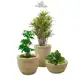 Kit 3 Vasos Decorativos Marmorizados, Coluna Redonda, para Jardim e Casa em oferta