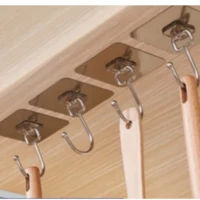 Imagem da promoção KIT 5/10/15 Gancho Adesivo Parede Multifuncional Autocolante Casa Cozinha Quarto Banheiro Organizado