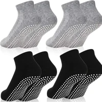 Imagem da promoção Kit 3 ou 6 Pares Meia Cano Curto Com Antiderrapante Pilates Unissex Algodão Conforto