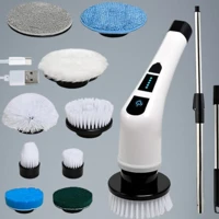 Imagem da promoção Esfregão Elétrico 9 Em 1 Sem fio Escova De Limpeza Pesada Multiuso Recarregável Giratória - 3XZ LOJA