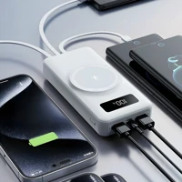 Imagem da promoção Sem fio/Com fio Carregador Portátil 20.000mAh Indução para iPhone/Android Power Bank MARISA