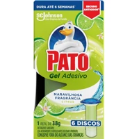 Imagem da promoção Pato Desodorizador Sanitário Gel Adesivo 1 Refil Citrus 6 Discos