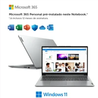 Imagem da promoção Notebook Lenovo Ideapad 1i Celeron Office 365 4gb 128gb W11