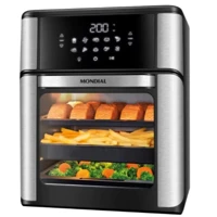 Imagem da promoção Fritadeira Air Fryer Forno Oven 12L, Mondial, 2000W - AFON-12L-BI