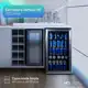 Cervejeira Expositor Vertical HQ Vidro Duplo 100 Litros Inox HQ-100CEVPV em oferta