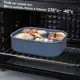 Marmita Silicone com divisória Para Microondas lancheira Lunch box C/ Tampa Livre de BPA 230°c -40°c em oferta