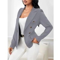 Imagem da promoção Blazer Feminino Casaco feminino Gola de Lapela.