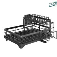 Imagem da promoção Escorredor de Louça Rack De Cozinha 2 Andares Preto Yesop