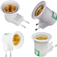Imagem da promoção Kit Bocal de Lampada Tomada Soquete 110/220v E27 Botão Liga/ desliga