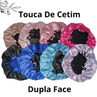 Imagem da promoção Kit 3 Toucas de Cetim Dupla Extra Grande Antifrizz