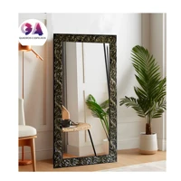 Imagem da promoção Espelho De Luxo 50x100 Moldura Preta Com Dourado Para Corpo e Decoração