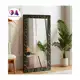 Espelho De Luxo 50x100 Moldura Preta Com Dourado Para Corpo e Decoração em oferta