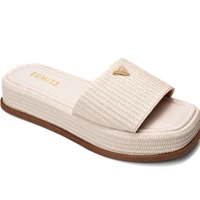 Imagem da promoção Sandália Tamanco Feminino Lumiss Flatform Confortável Juta Off White