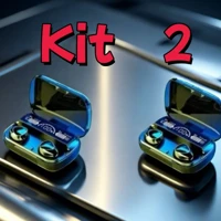 Imagem da promoção Kit M10 Bluetooth 5.3 Fones de ouvido sem fio TWS estéreo com carregador Power Bank