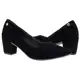 Sapato Social Scarpin Bico Fino Festa Shekinah Salto Baixo Bloco Quadrado Luxo Confortável Moda em oferta
