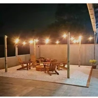 Imagem da promoção Varal de luz para área externa com 25m Festão + 25 lâmpadas inclusas Incandescente 15w C/ Nota Fisca