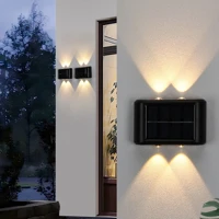 Imagem da promoção Luminária Solar de Parede: Sem Fiação! Acende à Noite Auto, À Prova D'água - Luz Quente e Branca