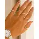 Anel Maria de Fátima Prata 925 Banhado Ouro 18k Feminino Novela Direto de Fábrica Minimalista em oferta