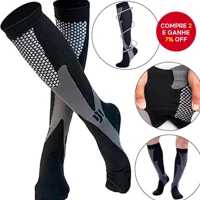 Imagem da promoção Meias De Compressão Pretas Masculinas – Suporte Para Alívio Da Dor E Circulação Sanguínea Esportes U