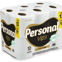 Imagem da promoção Papel Higiênico Vip Folha Tripla Com 12 Rolos De 20m Personal