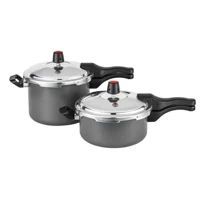 Imagem da promoção Jogo 2 Panela De Pressao 4,5 Litros E 3 Litros Antiaderente Cor Grafite